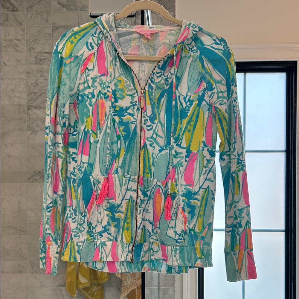 Lilly Pulitzer Vibrant Patterned Hoodie